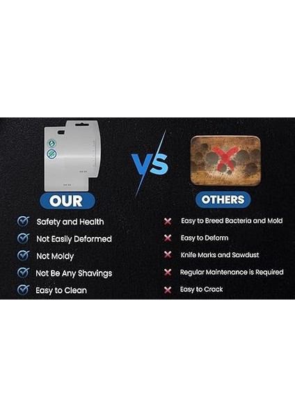 Çift Taraflı Kesme Tahtası - (2 Adet) Premium Sus 304 Mutfak, Et, Sebzeler, Bebek Maması Için Paslanmaz Çelik Kesme Tahtası - Bulaşık Makinesinde Yıkanabilir - (34,3 cm x 23,1 cm & 12"x 8") fiyatları