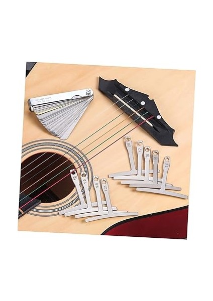 47 Adet Gitar Bakım Araçları Tamirat Gitar Aksesuarları Kalınlık Ölçer Gitar Alet Çantası Gitar Aracı Tamir Kiti Enstrüman Tamir Kiti Onarım Aracı Için Gitar Paslanmaz Çelik fırsatları