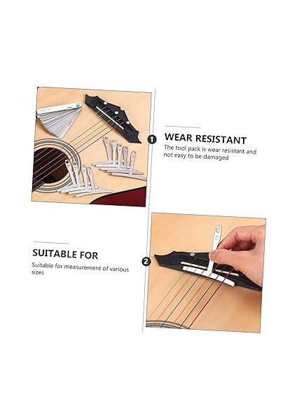 47 Adet Gitar Bakım Araçları Tamirat Gitar Aksesuarları Kalınlık Ölçer Gitar Alet Çantası Gitar Aracı Tamir Kiti Enstrüman Tamir Kiti Onarım Aracı Için Gitar Paslanmaz Çelik indirimleri