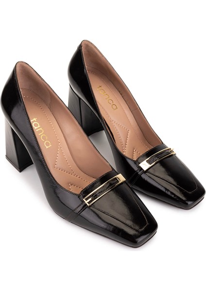 Kadın Hakiki Deri Kahverengi Rugan Topuklu Ayakkabı 1096 2081 Bn Ayk SK25-26 Kahve Rgn fiyatları