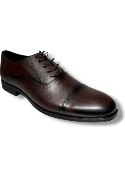 450-26 Hakiki Deri Anatomik Kauçuk Taban Bağcıklı Erkek Ayakkabı