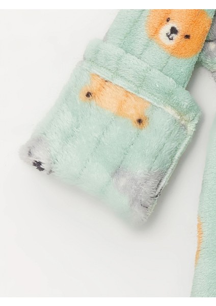 Lcw Baby Yeşil Bisiklet Yaka Uzun Kollu Desenli Erkek Bebek Pijama Takımı modelleri