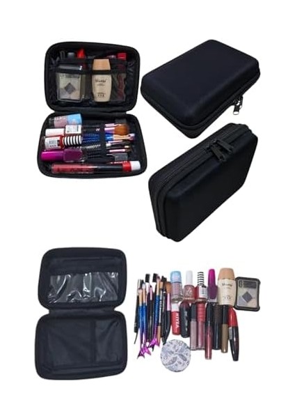 Next Craft Makyaj Çantası Sert Kapaklı Kozmetik Seyahat Organizeri Çok Amaçlı (Siyah) fiyatları