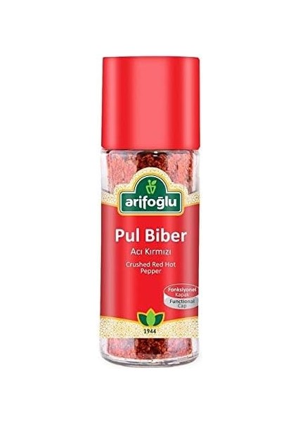 Arifoğlu Pul Biber (Acı Kırmızı) 50 G (Cam)