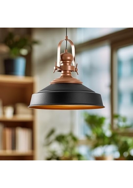 Beyaz- Tekli Sarkıt Aydınlatma Metal Sıvama, Ev, Ofis, Cafe, Restoran Avizeleri (Siyah- ) fiyatları