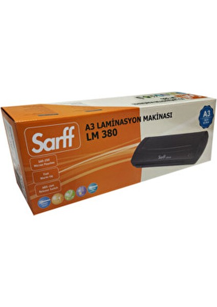 LM380 A3 Laminasyon Makinesi Siyah 330mm Genişlik 0,5mm Kalınlık Kapasitesi indirimleri