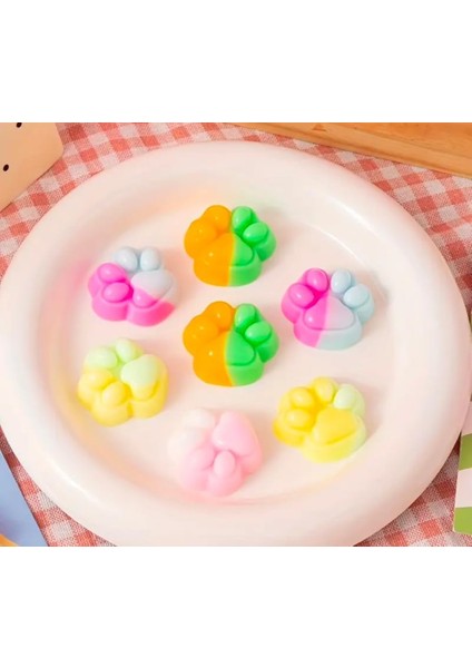 Adet Sevimli Mini Sukuşi Kedi Patisi Oyuncaklar, Mochi Squishy Yumuşak Kedi Pençesi, Önleyici Oyuncaklar, Çocuklar ve Yetişkinler Için Sıkmalı Oyuncaklar, Rahatlatıcı Oyuncaklar ve