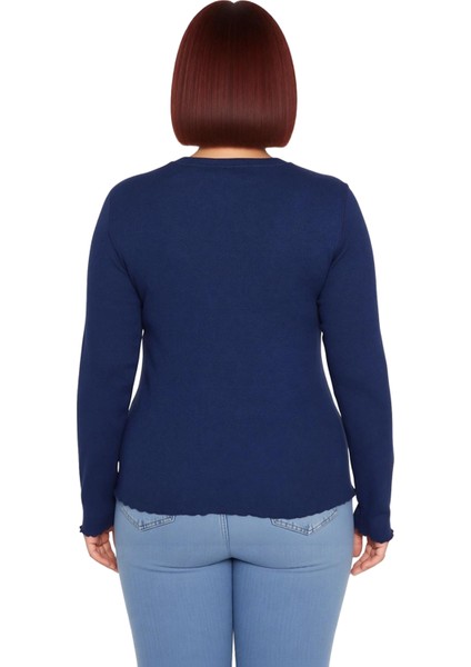 Stil Kadın Fitilli Bluz Crop Örme Fitted Kalıp Büyük Beden fiyatları