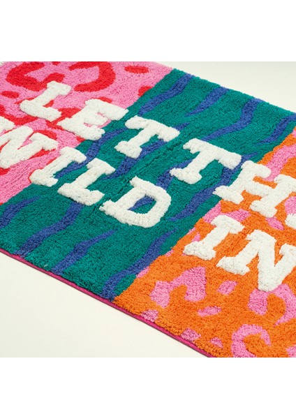 Punjab Püsküllü Pamuk %100 Pamuk Banyo Paspası 60X90 cm Renkli