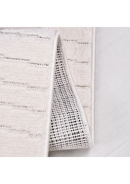 Granen Modern Beyaz Polyester Pamuk Tabanlı Makine Halısı modelleri