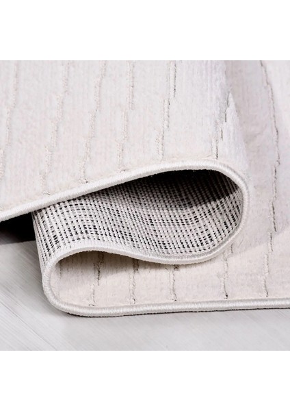 Granen Modern Beyaz Polyester Pamuk Tabanlı Makine Halısı fırsatları