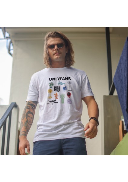 Onlyfans Tişört - Beyaz modelleri