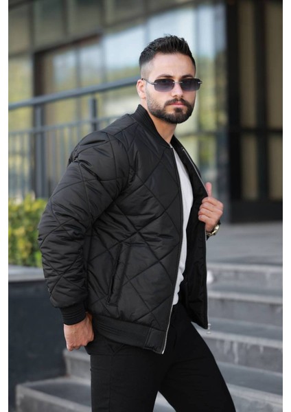 Şık Unisex Kapitone Dar Kalıp Old Money Kolej Ceket - Zamansız ve Konforlu Stil