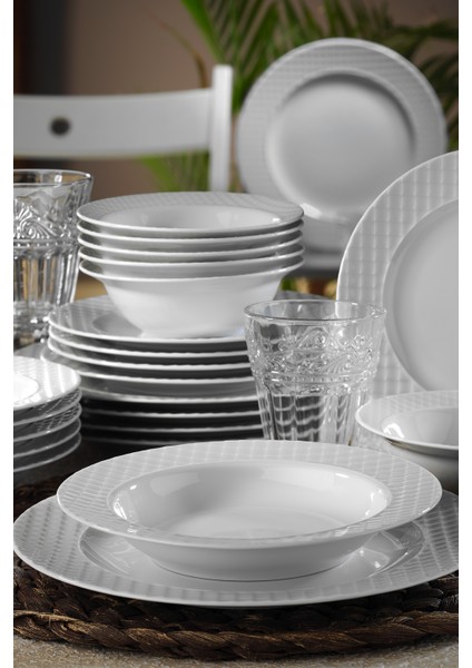 Ekose 24 Parça 6 Kişilik Yemek Takımı