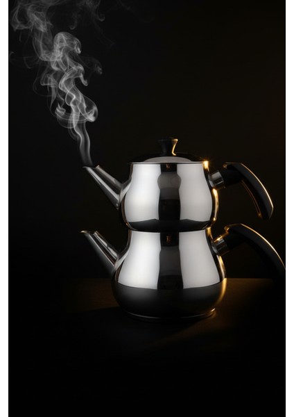 Antonio Midi Boy Siyah Çaydanlık Takımı 2.2 Litre fiyatları