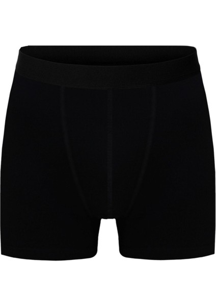 Erkek Siyah Düz Likralı Boxer Şort 5’li Paket fiyatları