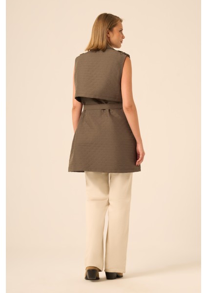 Bayan Kapitone Yelek Haki 31240 indirimleri