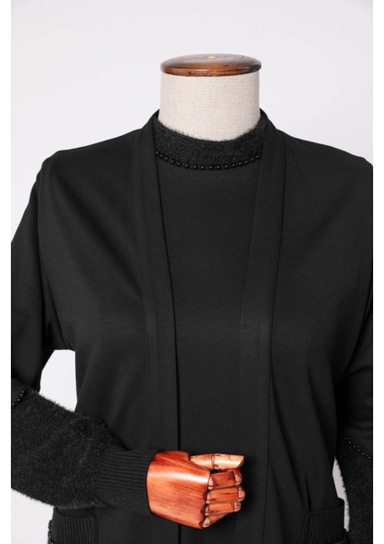 2516-BBP-25K_R080 Modal Hırka Triko Konbinli Üçlü Takım modelleri