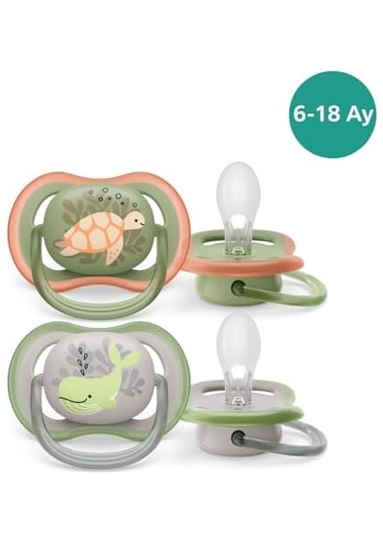 Philips Avent Ultra Air Emzik 6-18 Ay, 2'li Paket, Erkek fiyatları
