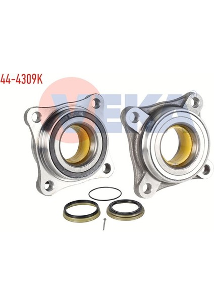 VEKA-44-4309K - Porya Sol-Sag On Rulmanlı Toyota Hı-Lux Vıgo (TGN1_, GGN2_, GGN1_, KUN2_, KUN1_) 2.5 D 4×4 4 Bıjon Kıt Manyetık Abs Halkalı 2005-2011