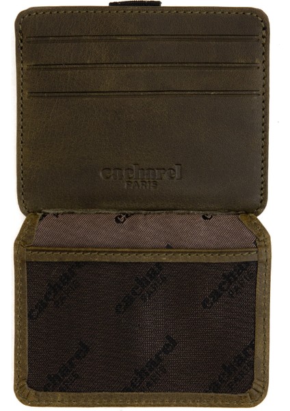 Erkek Haki %100 Deri Cüzdan 50316876-VR027