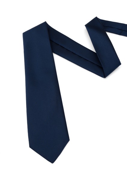 Erkek Lacivert Mikro Desenli Kravat 50317161-200