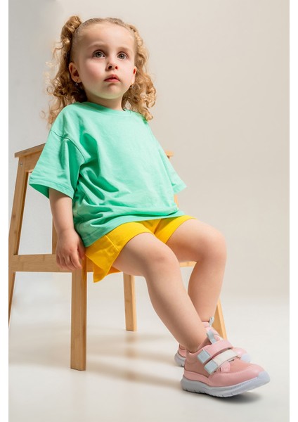 Unisex Çocuk Pembe Günlük İlk Adım Spor Ayakkabı
