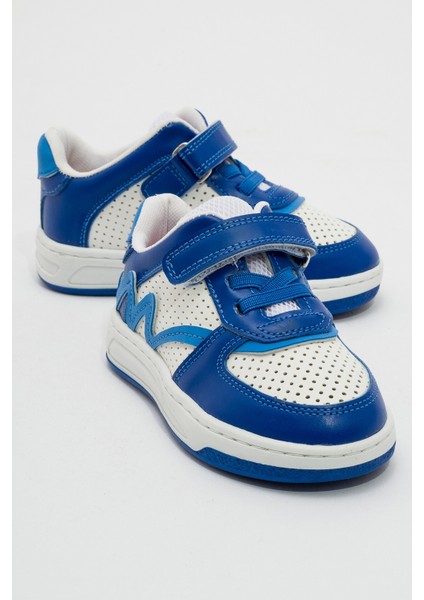 Erkek Çocuk Saks Mavi Sneaker Ayakkabı