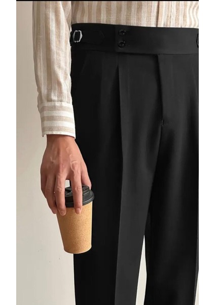 Yeni Sezon Premium Pileli Basic Likralı Duble Paça Kumaş Pantolon