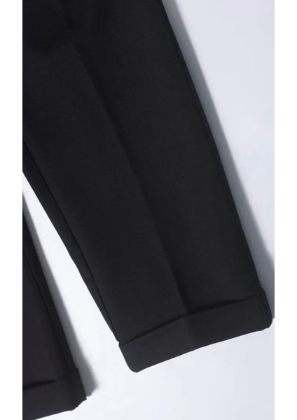 Yeni Sezon Premium Pileli Basic Likralı Duble Paça Kumaş Pantolon modelleri