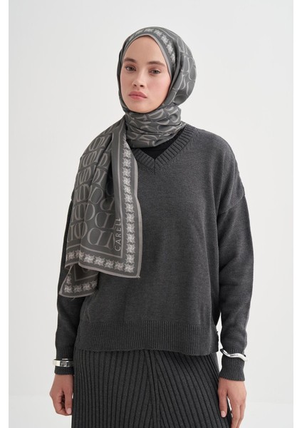 Vei Monogram Floş Şal Gri fiyatları