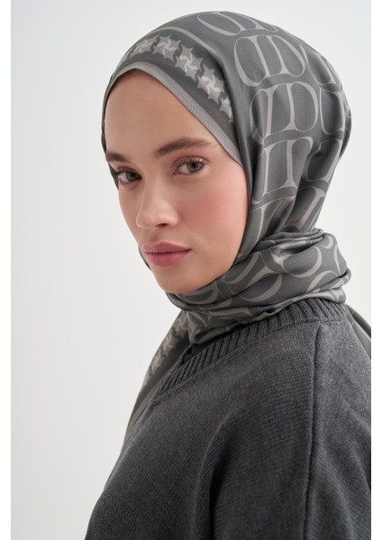 Vei Monogram Floş Şal Gri fırsatları