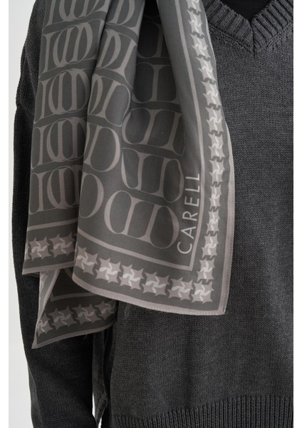 Vei Monogram Floş Şal Gri indirimleri