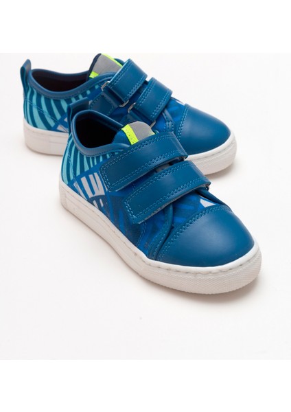 Erkek Çocuk Mavi Sneaker Ayakkabı
