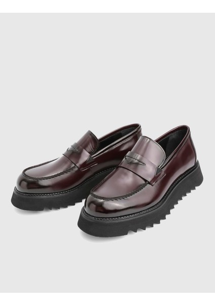 Edan Hakiki Açma Deri Bordo Erkek Loafer Ayakkabı fiyatları
