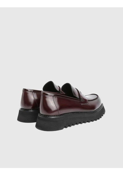 Edan Hakiki Açma Deri Bordo Erkek Loafer Ayakkabı fırsatları