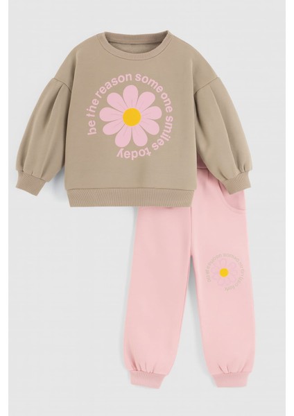 Papatya Desenli Karpuz Kol Detaylı Üç Ip Kız Çocuk Takım fiyatları