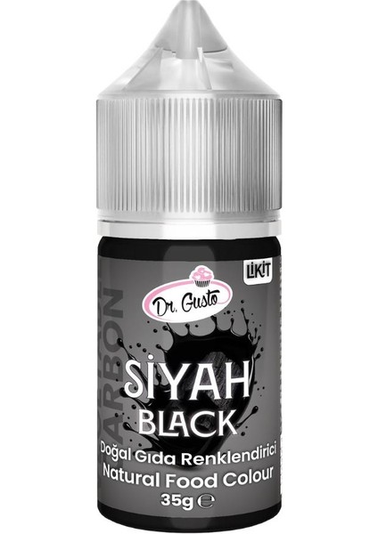 Likit Siyah Doğal Gıda Boyası 35 G – Bitkisel Kaynaklı, Pasta ve Tatlılar Için Katkısız Sıvı Renk Boyası