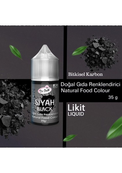 Likit Siyah Doğal Gıda Boyası 35 G – Bitkisel Kaynaklı, Pasta ve Tatlılar Için Katkısız Sıvı Renk Boyası fiyatları