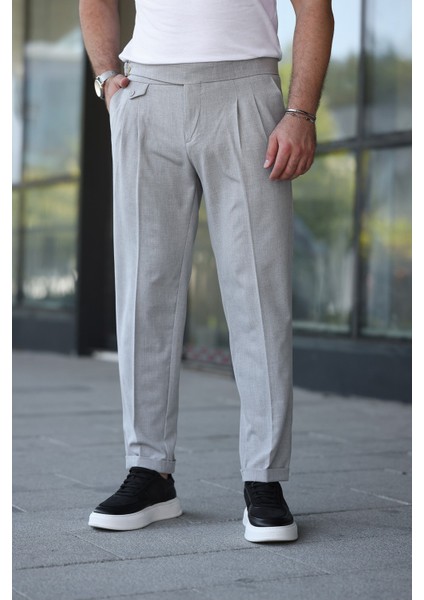 Kuşaklı Pileli Kemer Detaylı Old Money Kumaş Pantolon fiyatları