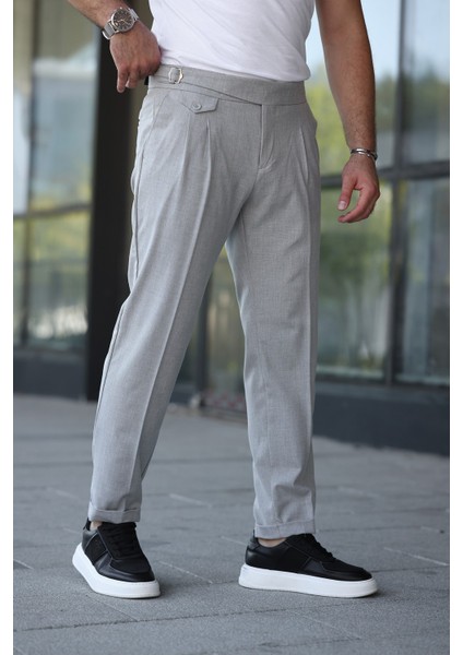 Kuşaklı Pileli Kemer Detaylı Old Money Kumaş Pantolon modelleri