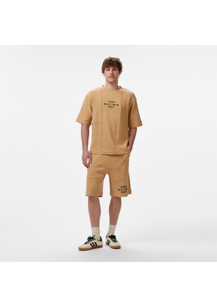 Unıted4 Örme Comfort Erkek Krem T-Shirt modelleri