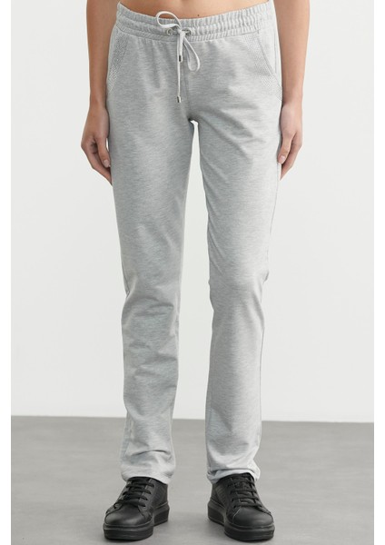 Taş Detaylı Cepli Eşofman Altı - Gri modelleri