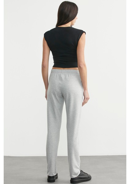 Taş Detaylı Cepli Eşofman Altı - Gri indirimleri