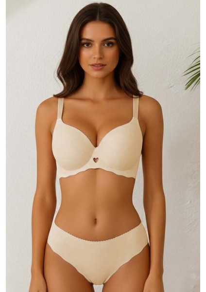 Dikişsiz Balensiz Hafif Destekli Kalp Detay Lazer Kesim Izbırakmaz Görünmez Sütyen fırsatları