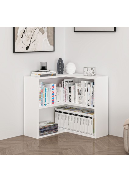 Adel 1 Raflı Köşe Kitaplık - Beyaz fiyatları