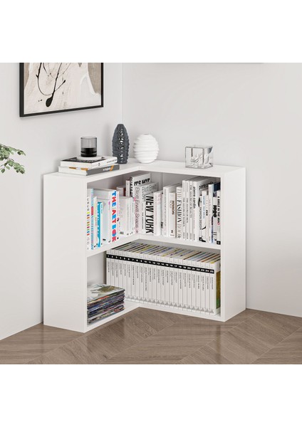 Adel 1 Raflı Köşe Kitaplık - Beyaz modelleri