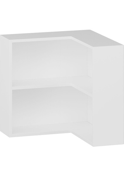 Adel 1 Raflı Köşe Kitaplık - Beyaz