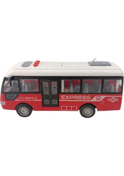 Kırmızı Mini Ekspres Otobüs Oyuncağı