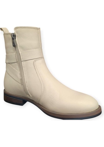 2552703K Düz Topuk Ince Taban Deri Kadın Bot fırsatları